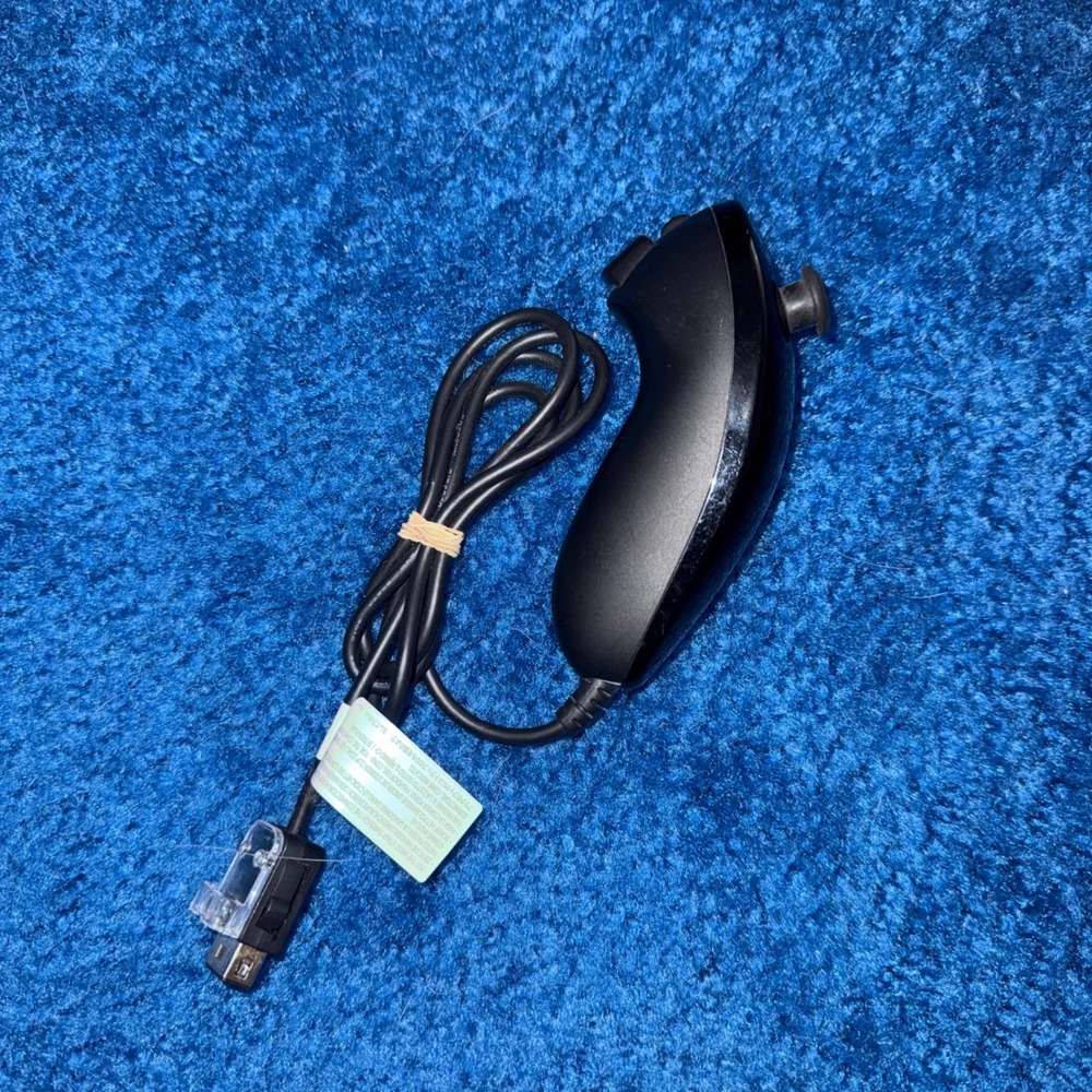 OEM Nintendo Wii Nunchuk Controller Black RVL-004 Accessory